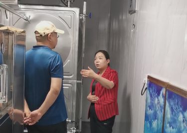 湖北客戶到廠現場交流